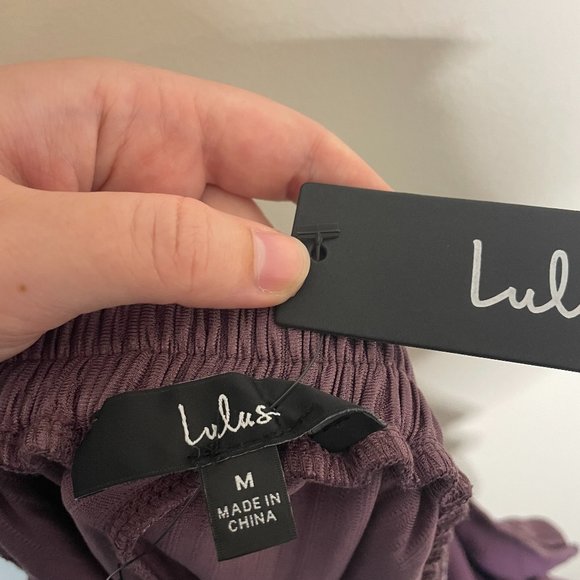 NWT Lulu's Get the Groove Jumpsuit (Purple - Size Medium) - Picture 6 of 6